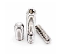 M2 M2.5 M3 M4 M5 M6 M8 M10 M12 M16 DIN916 A2 304 Stainless Steel Hex Hexagon Socket Allen Cup Point Set Screw Grub Bolt(40mm,M6 10pcs)