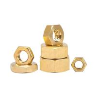 M2 M2.5 M3 M4 M5 M6 M8 M10~M20 4#-40 3/8-16 Brass Hex Hexagon Thin Nuts Metric/American Threaded Hex Nuts(M8-5pcs)