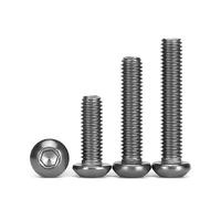 M2 M2.5 M3 M4 M5 M6 M8 TA2 Titanium Hexagon Socket Pan Round Head Screws Cup Button Allan Bolts TItanium Alloy(M8x35mm 4pcs)