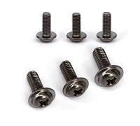 M2 M2.5 M3 M4 M5 M6 Stainless Steel Cross Recessed Phillips Pan Truss Head with Washer Padded Screw Bolt 50pcs M2x10mm