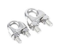 M2-M20 Wire Rope Clamp, Cable Clip Clamps, U Bolt Clamp | 2 Pcs 316 Stainless Steel Cable Clip, for Ø 2-32mm Wire Rope Cable, Garden Industry Household Use(M18)