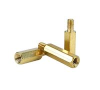 M2 M3 M4 M5 Brass Standoffs, Hex PCB Spacer Motherboard Screw Kit, Male-Female Threaded Pillar Studs(M5 (Thread 7mm))