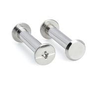 M2 M3 M4 M5 M6 304 Stainless Steel Leather Bag Belt Photo Scrapbook Album Book Post Binding Screw Screw Nail Rivet Bolt(15mm,10sets D5-M4)