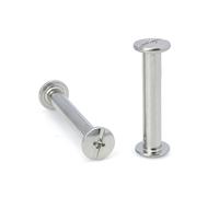 M2 M3 M4 M5 M6 304 Stainless Steel Scrapbook Album Book Post Binding Screw Screw Nail Rivet Bolt 37mm 10 Sets D5-M4