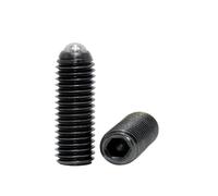 M2 M3/M4/ M5/M6 Ball Spring Plunger Screw 304 Stainless Steel Set Screws with Plastics Ball(M1.7,M2-6 10pcs)