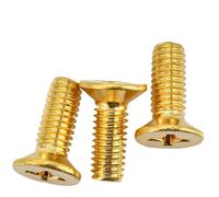 M2 M3 M4 M5 M6 M8 Brass Cross Recessed Countersunk Head Machine Screws - 5-200pcs, Metric Thread, 4-60mm Length(50mm,KM5(10pcs))