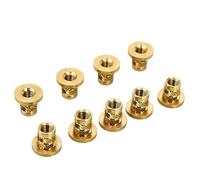 M2 M3 M4 M5 M6 M8 Brass Heat Insert Knurled Flange Copper Nut Thread Injection Embedment T-type for 3d Printer(M3x3.5xOD4.6 100pcs)