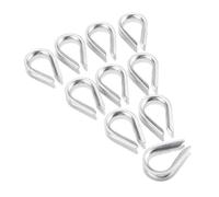 M2 M3 M4 M5-M6-M8-M10 304 Stainless Steel Chicken Heart Ring Cable Wire Rope clamp Protective Sleeve Thimble Rigging Accessories(M2-5PCS)
