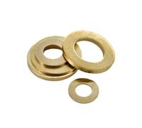 M2 M3 M4 M5 M6 M8 M10 M12 M14 M16 M18 M20 Brass Flat Washer O Ring Solid Oring Seal Gasket Shim Copper Metal Pad Spacers(M3x8x0.8(100Pcs))