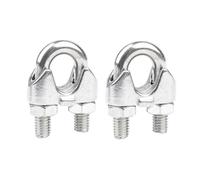 M2-M32 Wire Rope Clamp, Cable Clip Clamps, U Bolt Clamp | 304 Stainless Steel Cable Clip, for Ø 2-32mm Wire Rope Cable, Garden Industry Household Use(M20 2pcs)