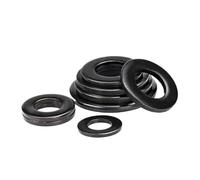 M2-M45 DIN125 Grade 8.8 Black Carbon Steel Flat Washer Plain Gasket(M33x60x5 x2pcs)