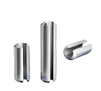 M2-M5 304 Stainless Steel Spring Pins Cylindrical Elastic Open Dowel Roll Pin Slotted Split Tension ,8mm(10mm,M2.5(20pcs))