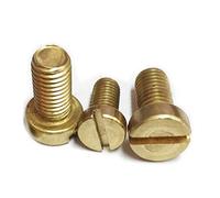 M2-m8 Brass Slotted Cheese Head Screw Brass Bolt, M2X12mm, 100Pcs