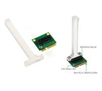 KALEA-INFORMATIQUE M2 to MiniPCIe or M.2 to mSATA adapter. With SSD retention bracket.