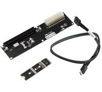 KALEA-INFORMATIQUE Oculink SFF-8611 M2 NVMe M Key to PCIe 16x Gen 4.0 32G Adapter Conversion Plate Compatible with Any PCIe Card Including GPU Graphics