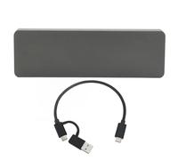 M2 PCIe NVMe SSD Enclosure USB 31 Type C 10Gbps High Speed Aluminum Alloy External Case for NVMe 2230 2242 2260 2280 SSD Solid State Drive Gaming Video Editing (Gray)