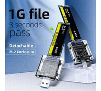 M2 SSD Case M.2 to USB 3.0 Gen 1 5Gbps High-speed SSD Enclosure for SATA M.2 NGFF SSD 2242 2260 2280 Card Adapter 1pc