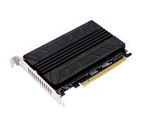 M2 SSD To PCIE Adapter NVME M2 M-KEY PCIEX16 4 RAIDs PCI-E Split Card Support 4NVME SSD 2230/42/60/80 Aluminum Heatsink M2 To PCIe Adapter NVME M2 M-KEY SSD RAIDs PCIE X16 Array Expansion Adapter PCIE