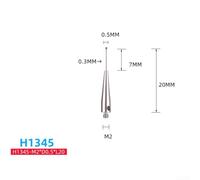 M2 Thread CMM Measuring Probe Stylus with Lightweight Steel for Stable Performance (H1345)