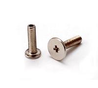 M2 x 10mm Wafer Head Machine Screws,Laptop Screws,Head Dia.5mm,Metric,right hand,Pack of 50