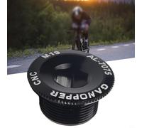M20 Crank Cap Bolt Aluminum Alloy Black for MTB | M20 size, aluminum alloy, waterproof design, fits MTB hollow cranks, black finish(M19)
