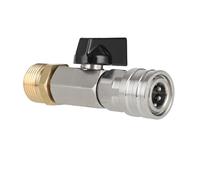M22 14MM Adapter with Ball Valves High Pressure Washer Hose Switches Water Flows Connector Easy to Installation Water Flows Connector