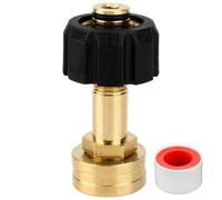 M22-14mm x 3/4" FGH Female Garden Hose Adapter, High Pressure Garden Hose Spray Gun Connector Set Brass Water Hose Fitting Quick Connect Kit for Garden Hoses, Faucet, and High Pressure Cleaning Gun