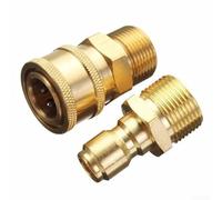M22 3/8 Inch Quick Connect Adapter Set for Pressure Washers, 2 Piece Coupling