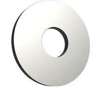 M22 Flat Penny Washer (Pack of 1) Large OD Plain Wide Round Metal Alloy Steel Washers for Screws - Zinc Coated Plated Galvanized Heavy Duty According to Standart ISO7093 M22 (24mm x 66mm)