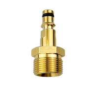 M22 High Pressure Washer Hose Adapter, Quick-Fitting Convert Tool for Karcher Connector, Quick Connect Compatible with Karcher Washer Gun Hose Pipe (1Pcs Gold)