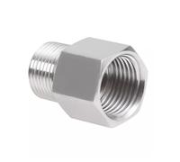 M22 M24 M25 M27 to 1/8" 1/4" 3/8" 1/2" 3/4" M12 M14 M16 M18 M20 Female Male NPT Thread Stainless Steel Pipe Fitting Adapter(F M24x1.5 M M20x1.5)