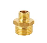M22 M24 M26 M27 M28 M30 M35 1/2" 3/4" 1" Male Thread Brass Pipe Fitting Nipple Connector Reducer(M27x1.5) Brass Hose