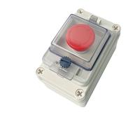 M22 Outdoor Waterproof IP67 Push Button Switch Box Emergency Stop Control Distribution Red 10A Screw Installation
