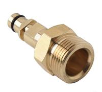 M22 Pressure Washer Adapter Quick Connect Solid Brass Coupling for K-Series - 220 Bar Jet Wash Fitting for Petrol Power Washers Outdoor Cleaning
