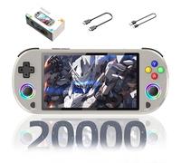 M22 Pro Retro Handheld Game Console,20000+ Games,30+ Emulators,EmuELEC System Portable Video Gaming Console,5-inch HD IPS 16 Million Color RGB Screen Mini Arcade Game Consoles,3000mAh (White-64G)