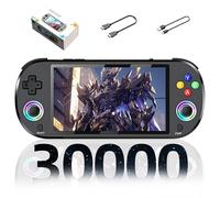 M22 Pro Retro Handheld Game Console,30000+ Games,30+ Emulators,EmuELEC System Portable Video Gaming Console,5-inch HD IPS 16 Million Color RGB Screen Mini Arcade Game Consoles,3000mAh (Black-128G)