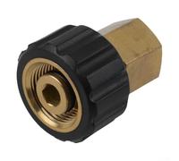 M22 x 14 IG Connection Adapter for For high Pressure Washer Lance, Includes 1 Connector, Compatible with M22x1 5 Threads (M22 x 1/4 IT)