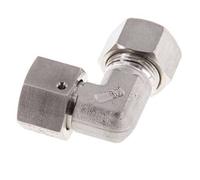 M22x1.5 x 15L Stainless steel Adjustable 90 deg Elbow Compression Fitting with Sealing cone and O-ring 315 Bar DIN 2353