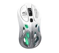 M235 Wireless Gaming Mouse, 65g Ultra-Lightweight, Hollowed-Out Sports Car Design, 4800 DPI, Tri-Mode (2.4G/BT/Wired), 8 Programmable Buttons, RGB Lighting, 1000Hz Polling Rate (Silver Frost)