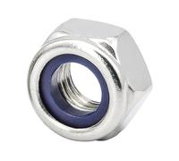 M24 Stainless Steel Lock Nuts,24mm Self Nylock Locking Nuts with Nylon Inserts (Pack of 1)
