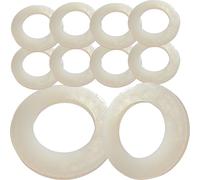M24 White Nylon Washers Flat Form A DIN 125A (Pack of 10)