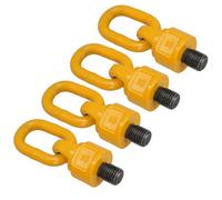 M24 x 40mm Swivel Rotating Lifting Point Eye Bolt with Ring 3.15 Ton Capacity 4pc