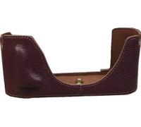 M240 Case, BolinUS Handmade Genuine Real Leather Half Camera Case Bag Cover for Leica M240 Hand Strap (Coffee)