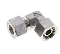 M24x1.5 x 16S Stainless steel Adjustable 90 deg Elbow Compression Fitting with Sealing cone and O-ring 400 Bar DIN 2353