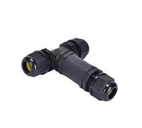M25 3 Way IP68 Waterproof Connector - Outdoor Electrical Cable Junction Box for Rainproof Wiring(M25T 4P 5-8mm)