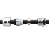 M25 BRASS NICKEL PLATED CABLE GLAND; 10102276 (WISKA) Qty X 1