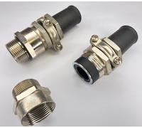 M25 Cable Gland IP65 12.5-15mm Nickel pl Brass SKINDICHT® SR-M 25X1.5/21/15