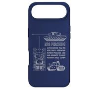 M26 Pershing American WW2 Tank Infographic Blueprint Diagram Case for iPhone Air