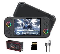 M26 Retro Handheld Game Console,30000+ Games,25+ Emulators Retro Game Console,5.1-inch HD IPS 16 Million Color RGB Screen Portable Video Gaming Console,EmuELEC System,3000mAh,Plug&Play(Black 128G)