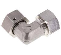 M26x1.5 x 18L Stainless steel Adjustable 90 deg Elbow Compression Fitting with Sealing cone and O-ring 315 Bar DIN 2353